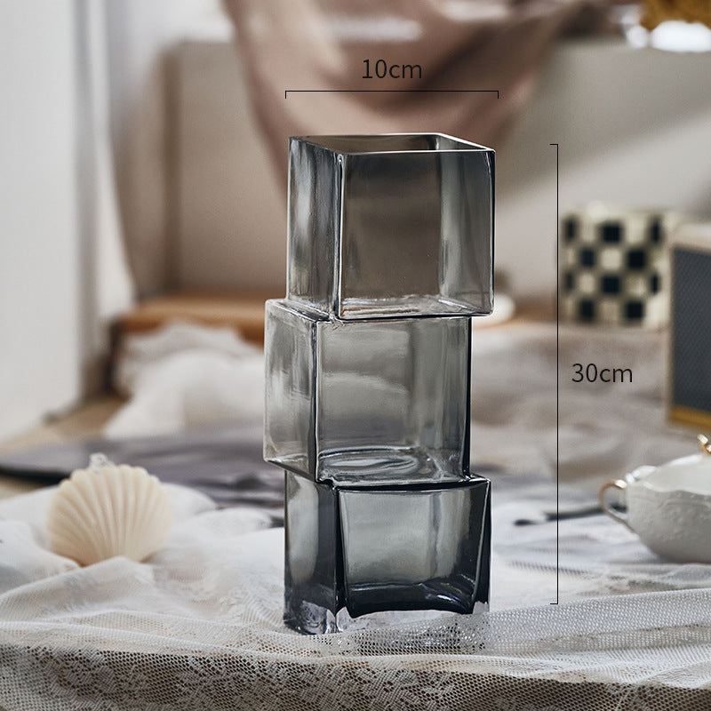 Luxe Handgemaakte Irreguliere Glazen Vaas – Modern & Uniek Design