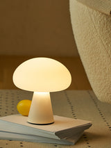 Scandinavische CreamStyle Dimbaar Paddenstoel Lamp - Oplaadbare Sfeerverlichting