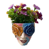 Kreativer handbemalter Rosenblumentopf – einzigartige Gartendekoration