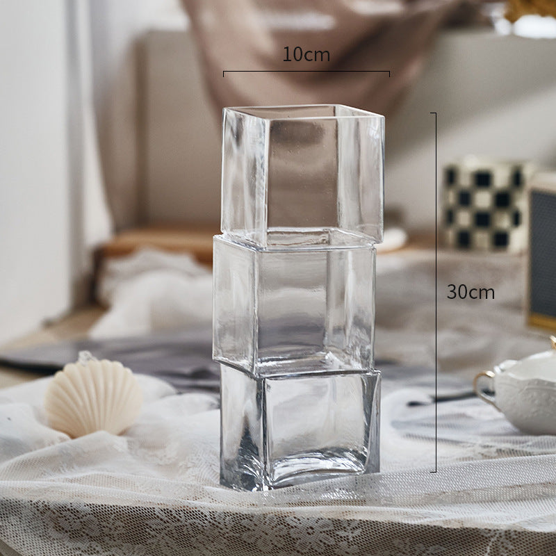 Luxe Handgemaakte Irreguliere Glazen Vaas – Modern & Uniek Design