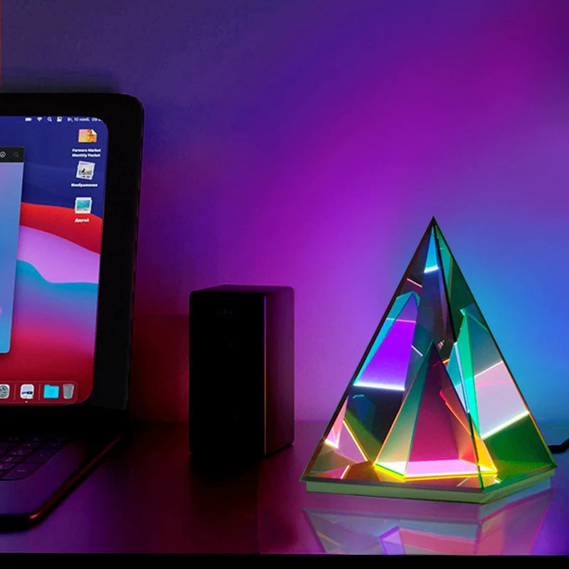 Pyramid Magic Table Lamp